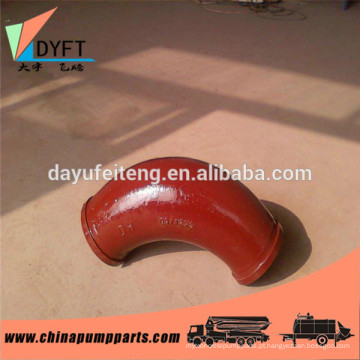 concrete pump truck construction spare parts twin walls schwing 90 degree dn150 elbow for concrete pump